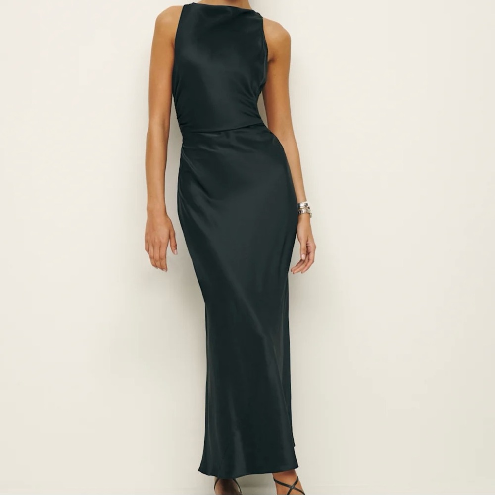 Reformation Casette Silk Dress. NWT
